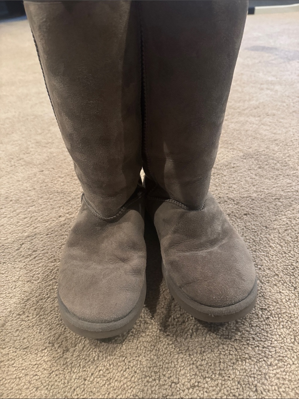 Vintage UGG Classic Tall Suede Winter Boots - Gray
